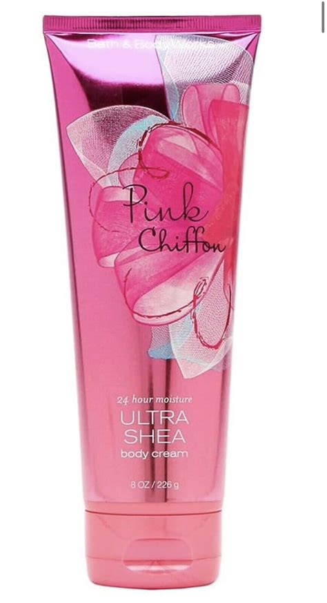 New Bath And Body Works Pink Chiffon Ultra Shea Body Cream Lotion 8 Oz Ebay