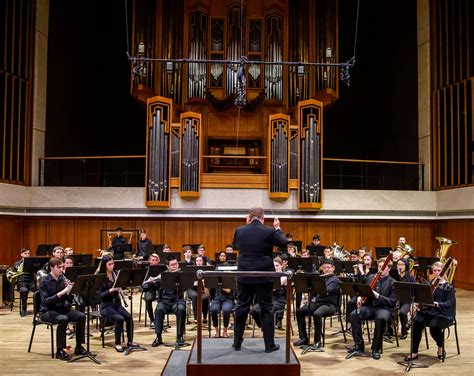 The University of Texas Symphony Band performing at the Bates Recital ...