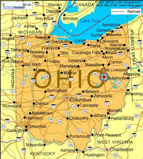 Ohio Map | Infoplease