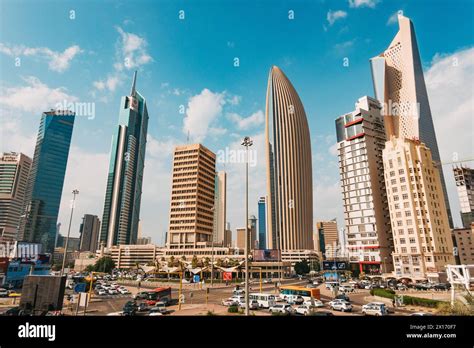 High Rises In The Business District Of Kuwait City Notably Al Hamra