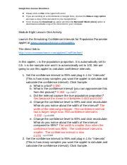 Copy Of Module Eight Lesson One Activity Docx Google Doc Access