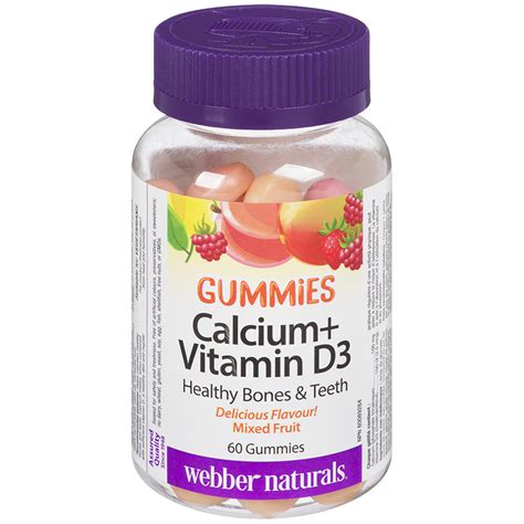 Webber Naturals Calcium Vitamin D3 Gummies 60s London Drugs