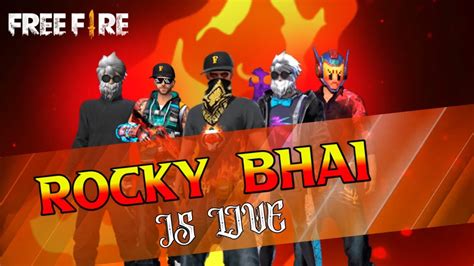 Free Fire Live Telugu Rank Push With Rocky Streaming With Turnip