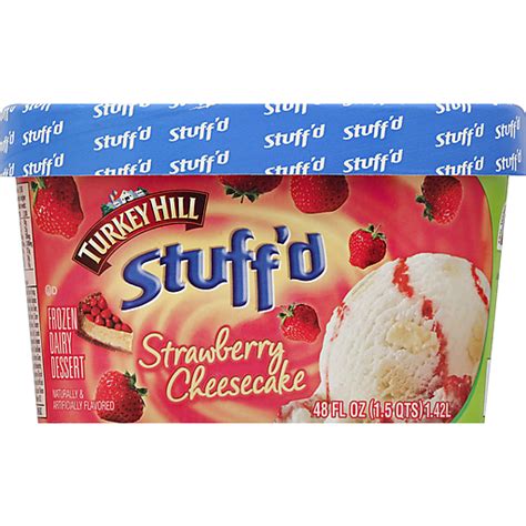 Turkey Hill Frozen Dairy Dessert Strawberry Cheesecake 48 Oz Ice