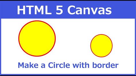 Canvas Html Draw Circle