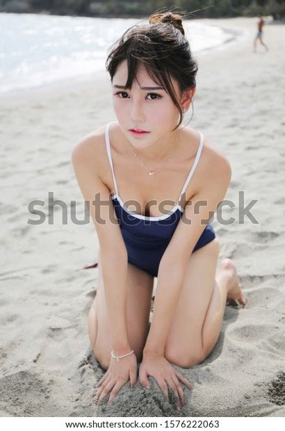 Sexy Lady Mini Bikini Big Boobsjapanese Stock Photo 1576222063