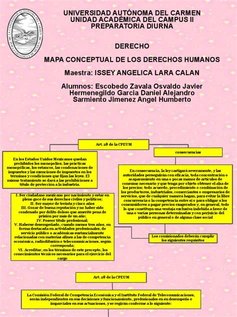 Mapa Conceptual De Los Derechos Humanos Pdf Federación Monopolio