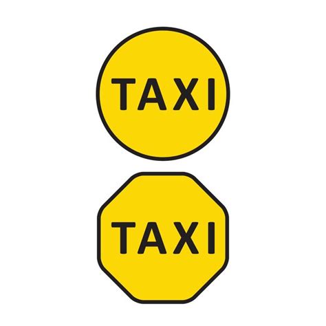 Dise O Creativo De La Se Al Del Coche De Taxi Ilustraci N De Vector De