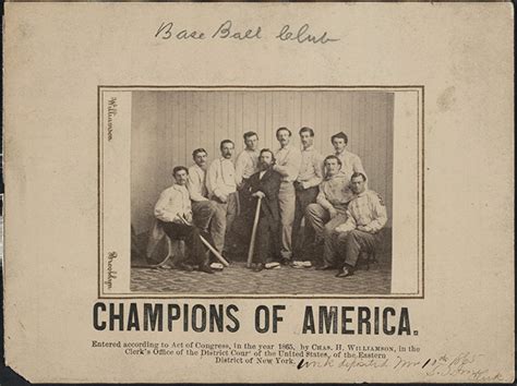 The Earliest Known Baseball Card | Baseball as the National Game ...