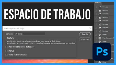 Cambiar Espacio De Trabajo En Photoshop ⚙️ Youtube