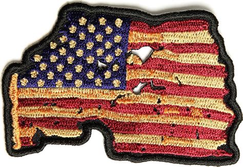 Vintage Iron On American Flag Patch