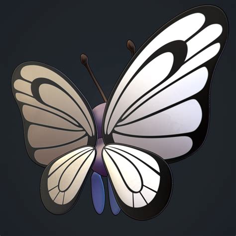 3d Model Of Butterfree Pokemon