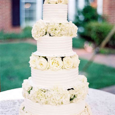 Albums Images Tier White Wedding Cake With Flowers Excellent