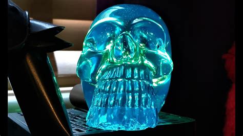 Epoxy Resin Skull With Lights Youtube