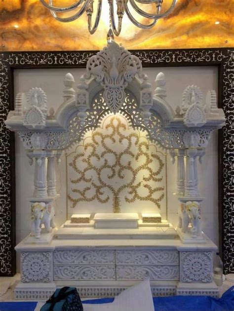 White Marble Temple Makrana Marble Temple Etsy