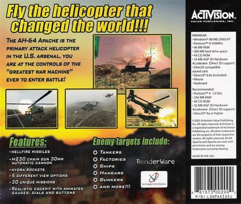 Ah Apache Air Assault Box Cover Art Mobygames