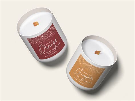 Printable candle labels template modern candle label design diy ...