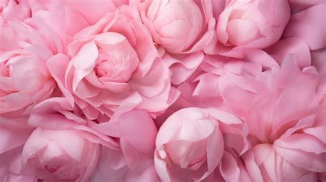 Pink Flowers Peony Petals Background Flowers Peony Flower Plant