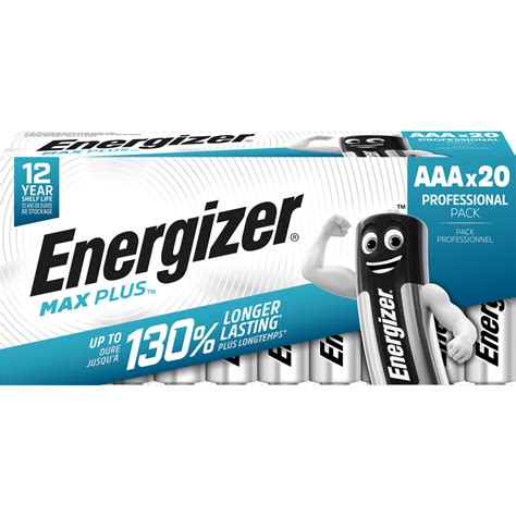 Energizer Alkaline Batterien Max Plus 130 Micro AAA 20er Pack