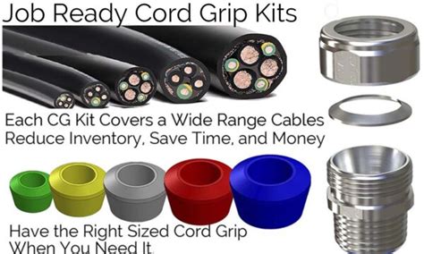 Cord Grip Connector Cg Kits To Steel Aluminum Stainless