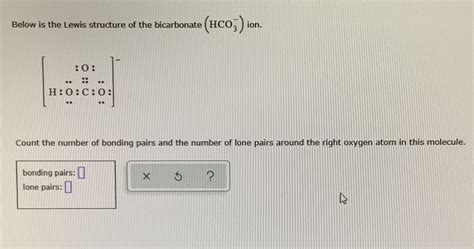 Hydrogen Carbonate Ion Lewis Structure
