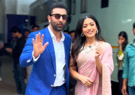 Ranbir Kapoor Rashmika Mandanna Busy In Promotion Of Animal Seen On