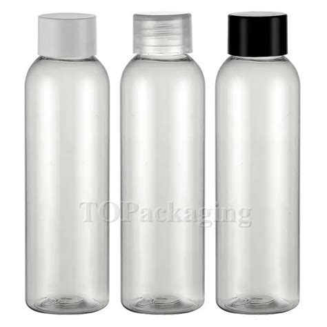 50PCS LOT 100ML Screw Cap Bottle Clear Plastic Cosmetic Container