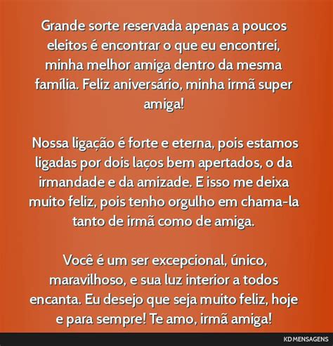 Para Melhor Amiga - Mensagens e Textos - KD Mensagens