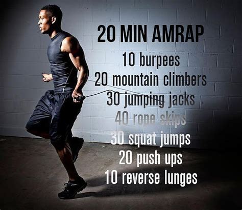 Crossfit Amrap Workout Wod Workout 20 Min Hiit Workout