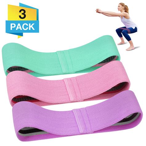 Unisex Booty Band Hip Circle Loop Resistance Band Workout Exercise For