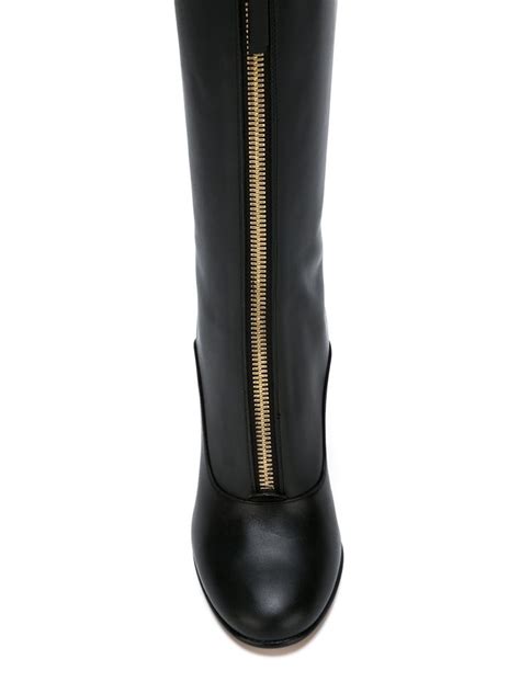 Lyst Valentino Front Zip Boots In Black