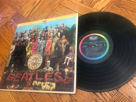 THE BEATLES SGT Pepper S Lonely Hearts Club Band Lp 1967 Capitol Smas