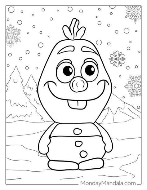 Olaf Coloring Pages