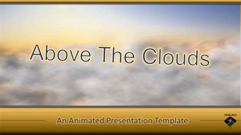 Animated Cloud Template For Powerpoint Powerpoint Presentation