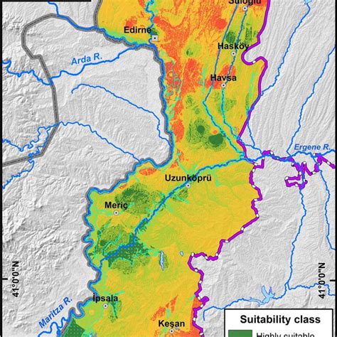 Land Suitability Assessment Map For Rice Paddy Cultivation In The Study