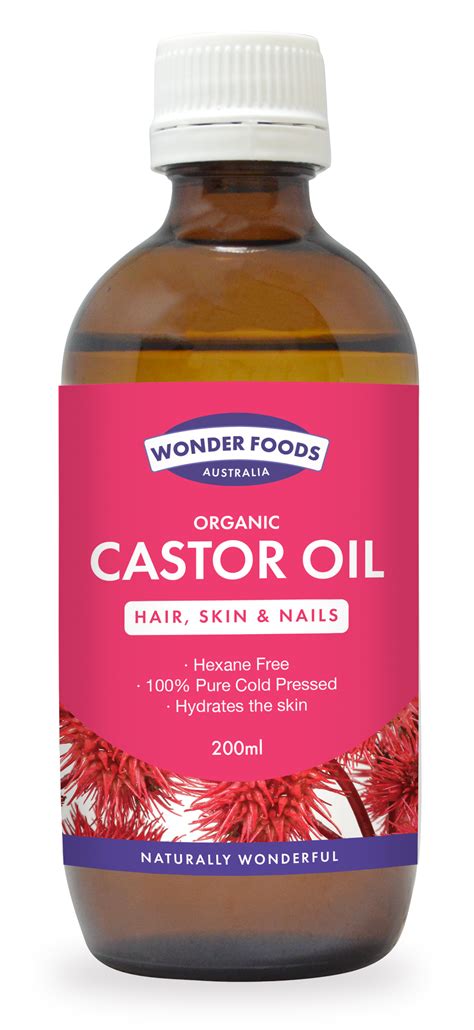 Castor Oil Organic And Cold Pressed Wonder Foods