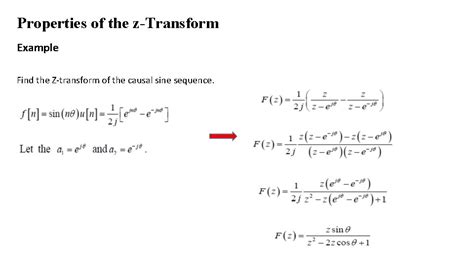 Digital Control Systems The Ztransform The Z Transform