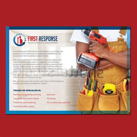 Serious Modern Building Brochure Design For First Response