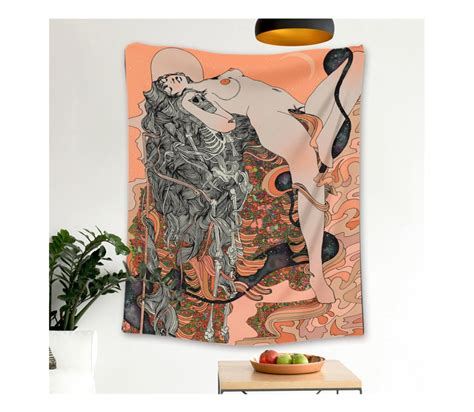 Types Naked Woman Art Printed Tapestry Avant Garde Art Decor Style Wall Hanging Tapestry