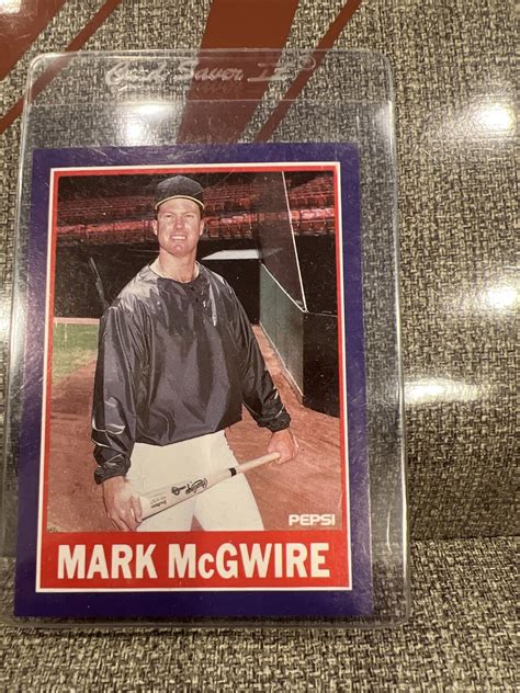 1989 PEPSI MARK MCGWIRE MARK MCGWIRE OAKLAND ATHLETICS 05 04 EBay