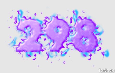 298 Text Effect and Logo Design Number