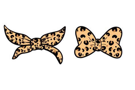 Leopard Bow Graphic By Orcar Design Creative Fabrica