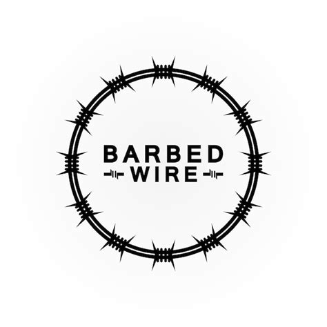 Premium Vector Circle Black Barbed Wire Logo Design Vector Illustration