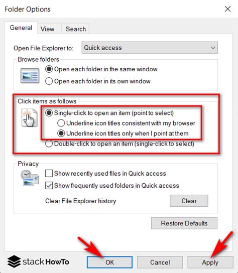 How To Open Files And Folders With Single Click In Windows Stackhowto