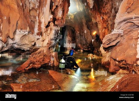 Sardinia Baunei The Grotta Del Fico Cave Stock Photo Alamy