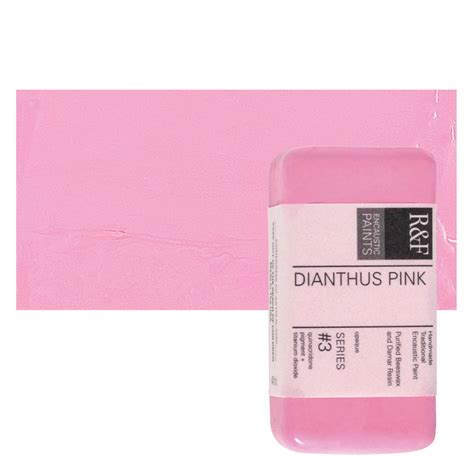 R F Encaustic Paint Block Dianthus Pink Ml Block Blick Art