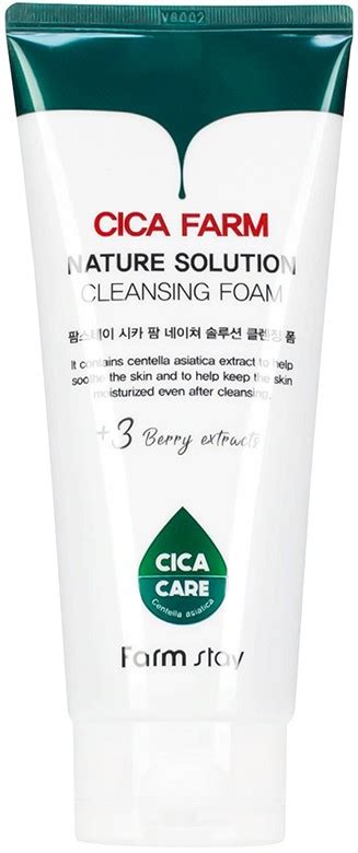 FarmStay Cica Farm Почистваща пяна за лице Nature Solution, 180 ml ...