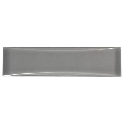 Boutique Ceramic Boutique Gray 2 In X 8 In Glazed Ceramic Subway Wall Proarb