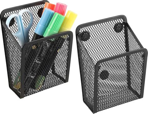 Amazon Sanpaint Magnetic Pencil Holder Mesh Stainless Steel Pen