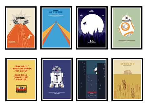 Minimalist Movie Posters Movie Home Decor Movie Gift Movie - Etsy UK